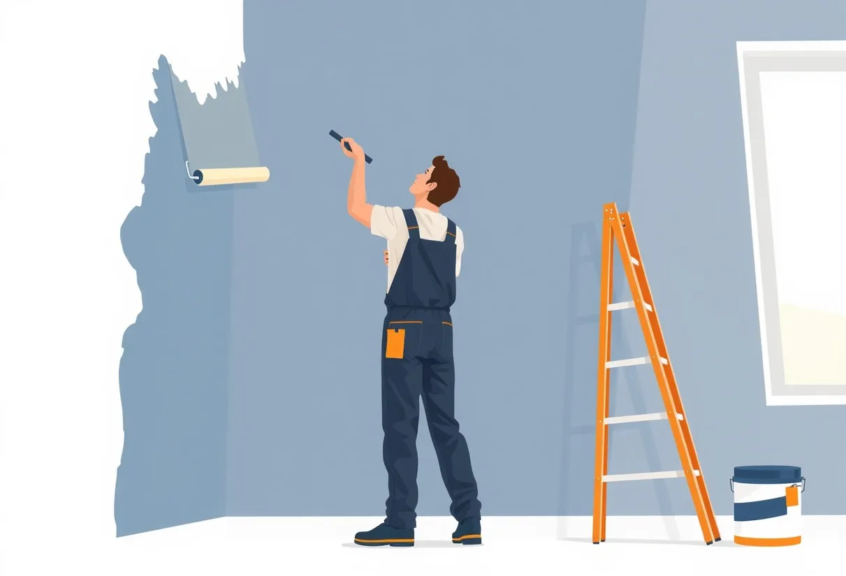Peintre Floirac 33270 en intervention sur un chantier